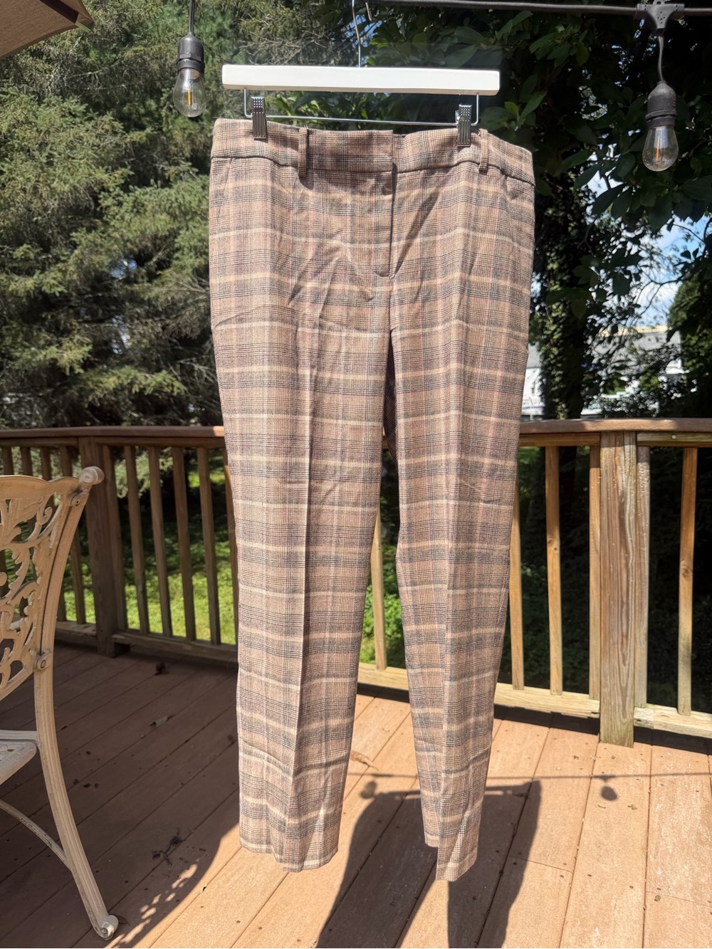 Talbots Hampshire Ankle Plaid Pants Size 14